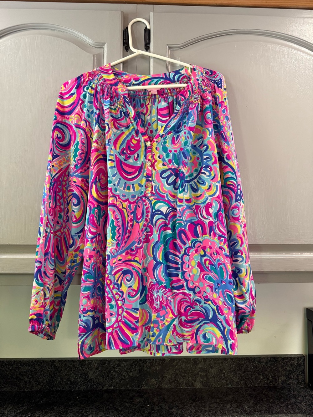 Lilly Pulitzer Elsa silk top - large